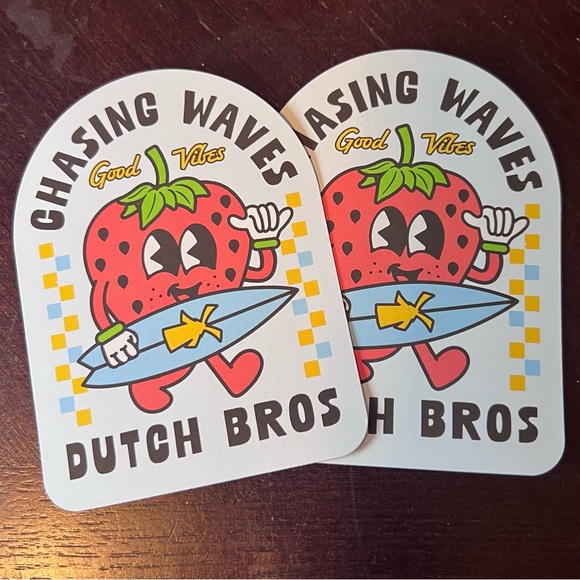 NEW Dutch Bros “Chasing Waves” May Sticker! - Picture 1 of 4